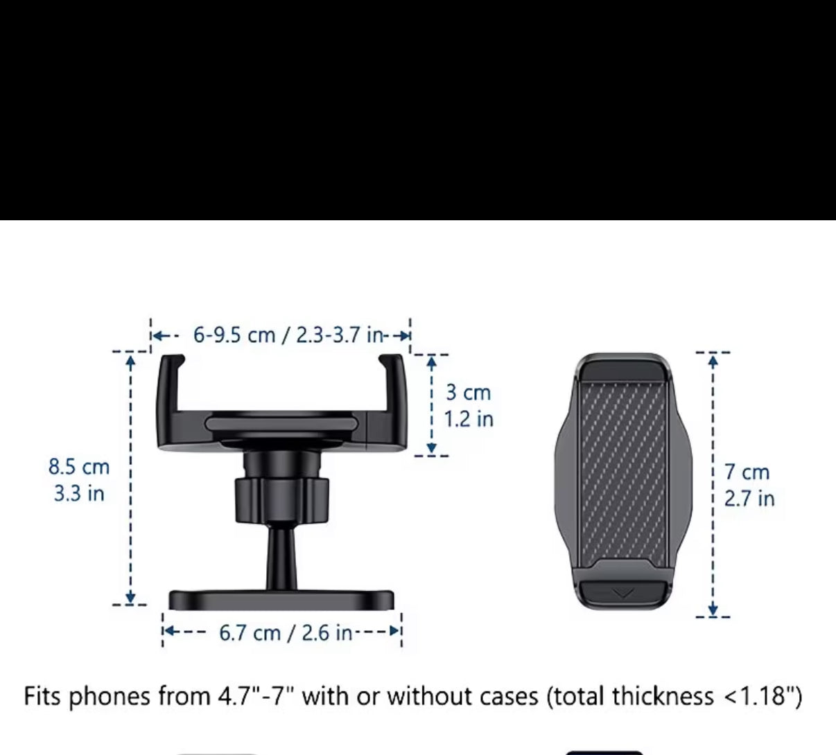 Magnetisk mobilhållare för gymmet